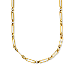 Stainless steel necklaces chain link Gold