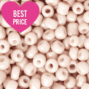 Glass seed beads 8/0 (3mm) Spring Blossom Pink