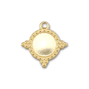 BY31&reg; Stainless steel charms with setting for SS34 flat back Gold