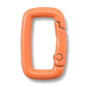 Colourful jewellery findings key chain rectangle Orange