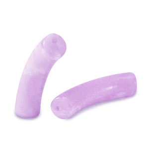Acrylic beads tube Lilac Marble