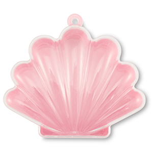 Jewellery display storage box shell Transparent-Pink