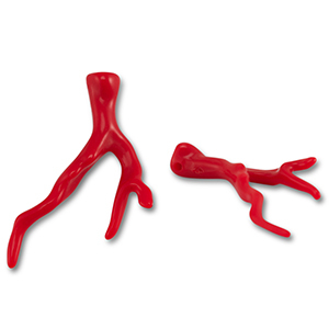 Acrylic charms coral Red