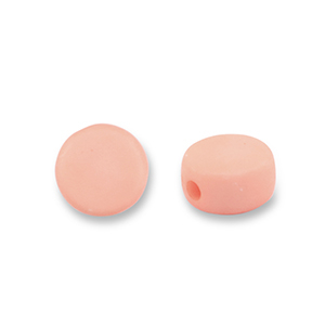 Acrylic beads disc Peachy Orange