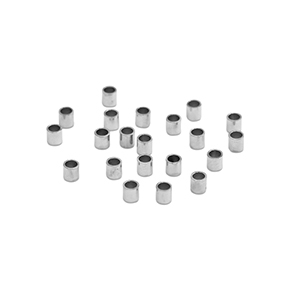 Stainless steel beads tube 3mm Silver