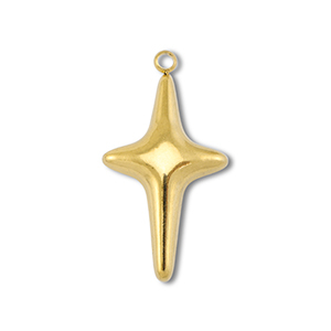 Stainless steel charms cross Gold