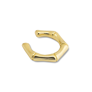 Stainless steel earrings ear cuff Gold