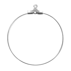 Stainless steel findings earrings charms Silver