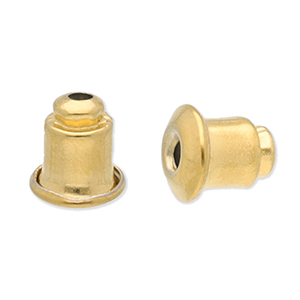 Stainless steel findings earring backs Gold