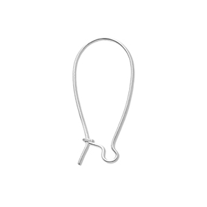 Stainless steel findings closable earrings Silver