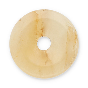 Natural stone charms Agate donut 16mm Amber Orange