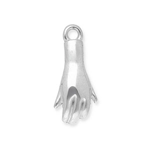 Stainless steel charms hand Silver