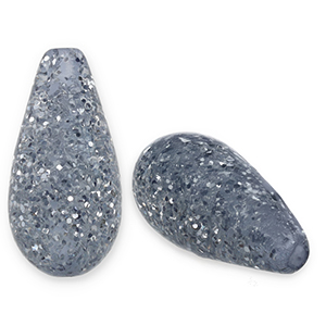 Polaris Elements drop shaped beads Paipo Sky Blue