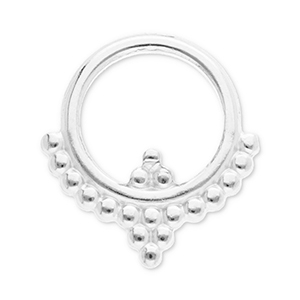 Stainless steel findings charms / connector Silver