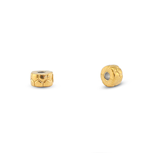 Stainless steel beads rondelle Gold