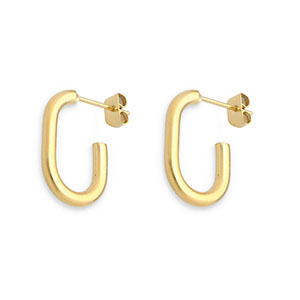 Stainless steel earrings/earpin Gold