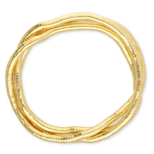 Flexible necklaces snake Gold
