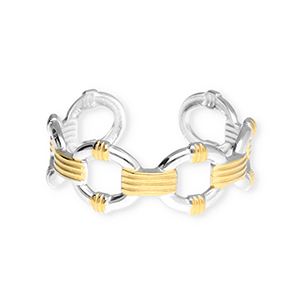 Stainless steel rings Silver-Gold