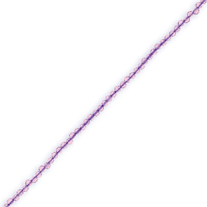 Natural stone faceted beads 2mm Light Amethyst-Pearl Shine Coating