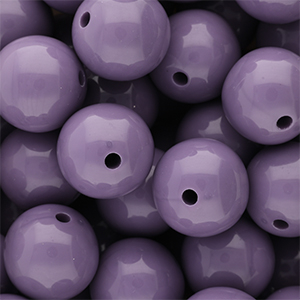 20 mm DQ acrylic beads shiny Purple Haze 18-3718 TCX