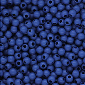 6 mm DQ acrylic beads shiny Dazzling Blue 18-3949 TCX