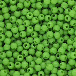 4 mm DQ acrylic beads shiny Vibrant Green 16-6339 TCX