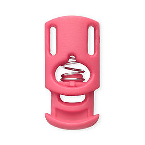 Colourful jewellery findings cord stopper rectangle Pink