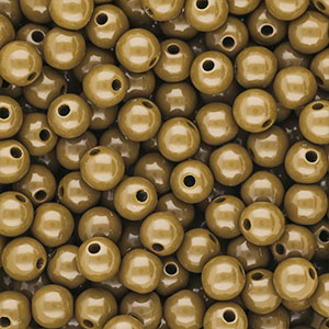 10 mm DQ acrylic beads shiny Wood Thrush Brown 17-1129 TCX