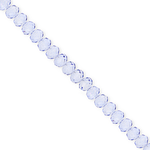 Top faceted beads 4x3mm disc Blue