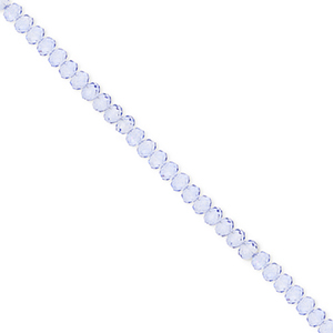 Top faceted beads 3x2mm disc Blue