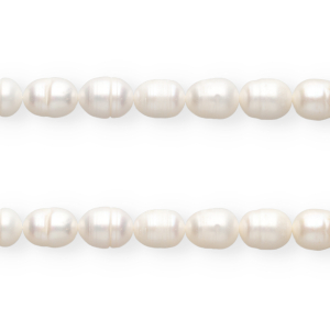 TQ Freshwater pearls rice 10x9mm Natural White