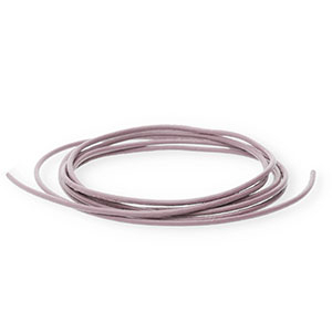 DQ leather round 1mm Vintage Pink