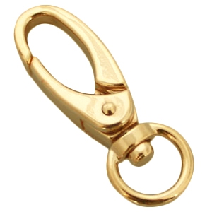 DQ metal findings keychain 46mm Gold 