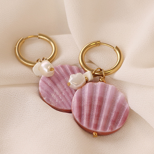 Make statement jewellery pieces with shell beads and stainless steel jewellery findings 