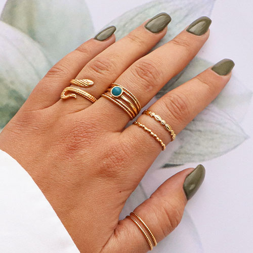 This is the way to combine stainless steel rings