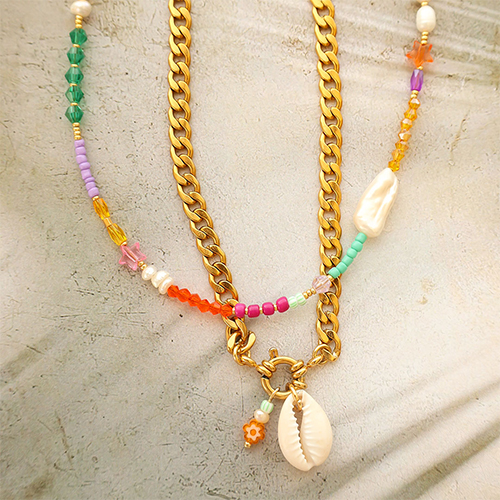 Get creative with top faceted beads bicone and tube