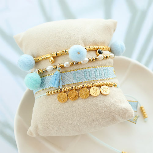 Get creative with pompom charms for the prettiest jewellery