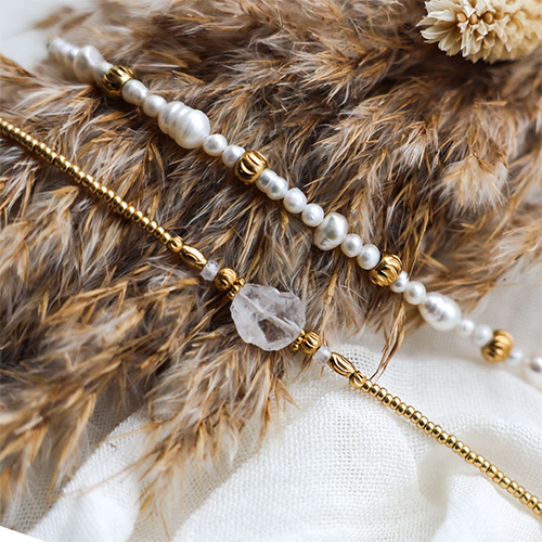 Bracelets inspiration with stainless steel beads