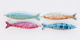 DQ Greek ceramic sardine charms 