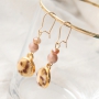 Fluffy jewellery with faux fur cabochons, faceted beads, wooden beads, settings and Cuoio bracelets