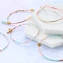 Minimalist jewellery with Miyuki and golden details