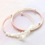 Bracelets with Beadalon jewellery findings, Miyuki beads, DQ metal and fresh water pearls