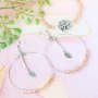 Bracelets with matching earrings of Designer Quality metal, genuine DQ European leather, ImpressArt and faceted beads