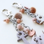 Timeless keychains with Designer Quality European leather house and anchor pendants