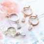 Fine bracelets with crystal glass charms and connectors