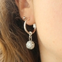 Magnificent jewellery with strass beads and acrylic beads with pearl coating