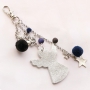 Sparkling keychains with angels and stars