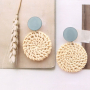 EASY earrings in soutache style with woven pendants and DQ metal