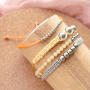 Bracelets and earrings with gold and silver stainless steel jewellery findings