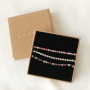 Sparkly bracelets and earrings with rhinestone chain